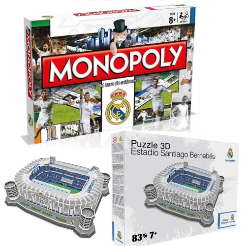 Gra Monopoly Real Madryt + model stadionu 3D na Arena.pl