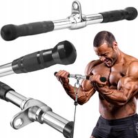 Prosty Uchwyt Do Wyciągu Atlasu Gryf Drążek Obrotowy Na Triceps Plecy