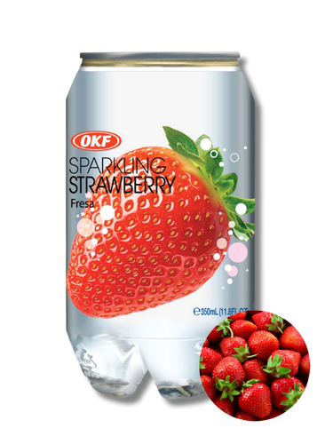 OKF Sparkling Strawberry koreański napój gazowany truskawka 350ml na Arena.pl