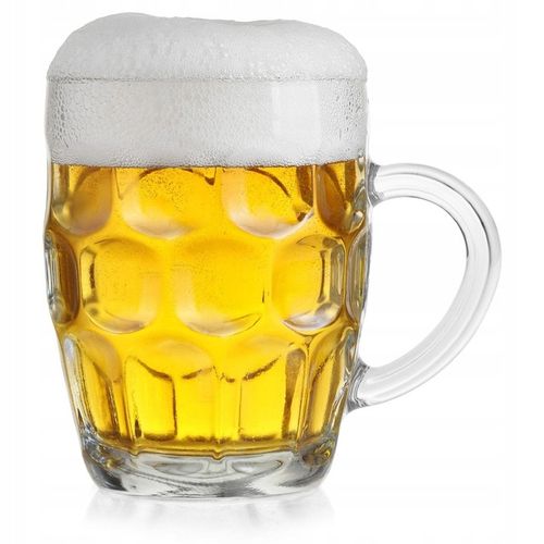 KUFLE DO PIWA 540 ML Z UCHEM SZKLANY KUFEL WYSOKI ZESTAW 6 SZTUK na Arena.pl