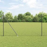 Słupek ogrodzeniowy. Szary 25 x 1,5 m (siatka 36 mm) Stal