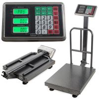 Elektroniczna waga magazynowa z oparciem LCD do 300 kg dla wygody ważenia