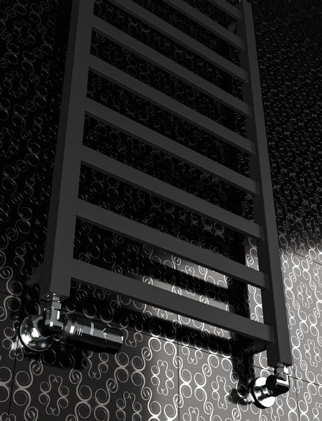 Grzejnik dekoracyjny 90/53 ROYAL Slim czarny mat zdjęcie 6