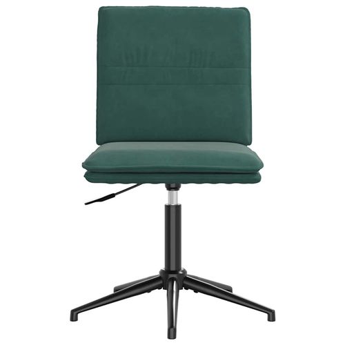 Krzesła stołowe, 4 szt., ciemnozielone, obite aksamitem na Arena.pl