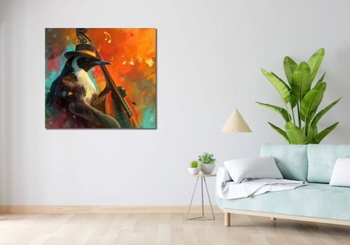 Obraz 100x90cm Pingwinia Nuta na Arena.pl