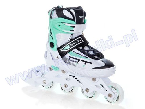 Rolki Raven Profession White / Mint 35-39 na Arena.pl