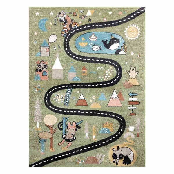 RUG/LU/BEO/ROUTE/GREEN/80x150 zdjęcie 1