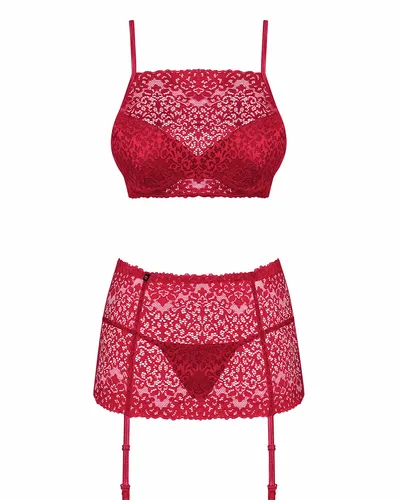 Lividia koszulka i stringi czerwona - wpadniesz w oko Obsessive L/XL na Arena.pl