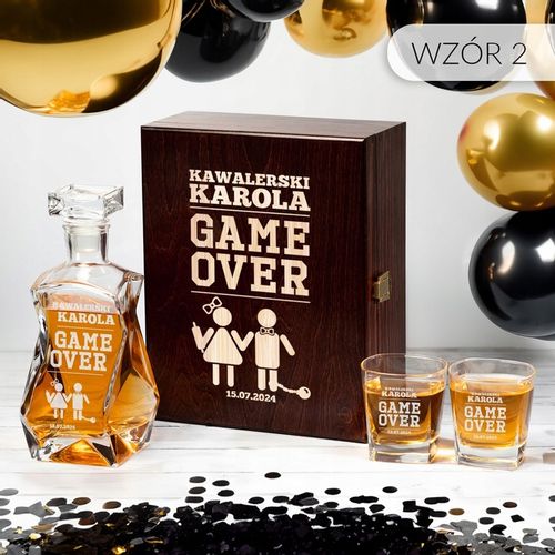 PREZENT NA WIECZÓR KAWALERSKI KARAFKA Z GRAWEREM SZKLANKI DO WHISKY GRAWER na Arena.pl