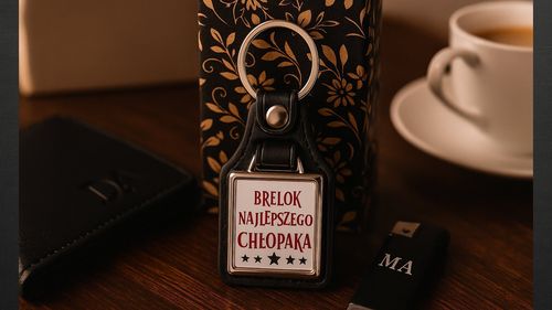 Brelok najlepszego chłopaka prezent dzień chłopaka kwadratowy na Arena.pl