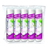 Cleanic Płatki kosmetyczne Pure Effect Okrągłe 5 x 125 szt