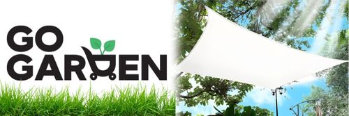 Żagiel markiza daszek przeciwsłoneczny na taras balkon UV słońce biały 4x3m na Arena.pl