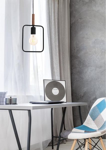 Frame zwis 1x60W E27 czarny zdjęcie 5