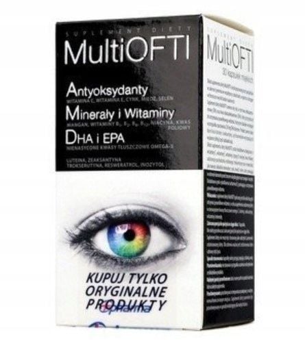 MultiOFTI 30 kapsułek Zdrowe Oczy EPA DHA zdjęcie 1