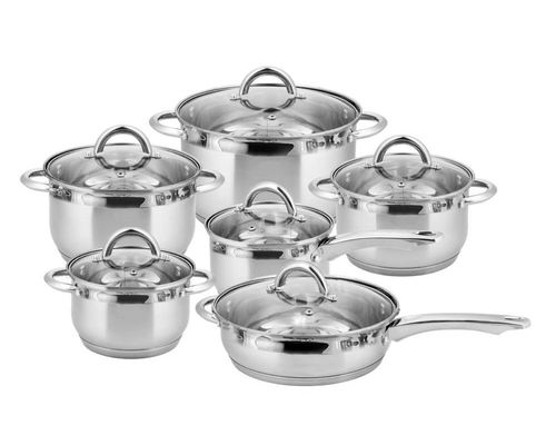 Garnki EDEL HOFF Jumbo Silver 12 ele [EH-9013] na Arena.pl