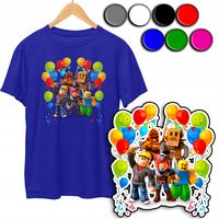 KOSZULKA DZIECIĘCA T-SHIRT Z NADRUKIEM - ROBLOX GRA GRY WZORY - XS 110-116