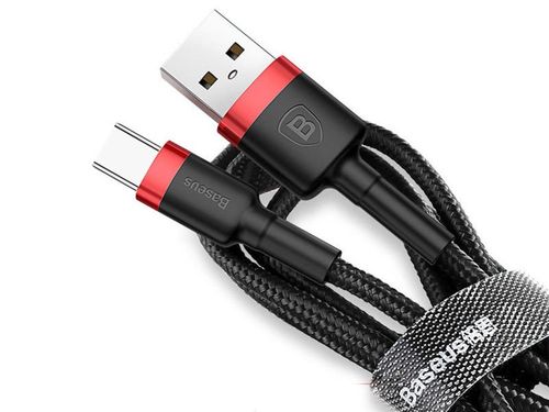 Baseus Kabel Cafule USB-C 3A 50cm red black na Arena.pl