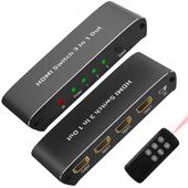 ROZDZIELACZ PRZEŁĄCZNIK SWITCH 3x HDMI 4K HDMI2.0 4K@60HZ