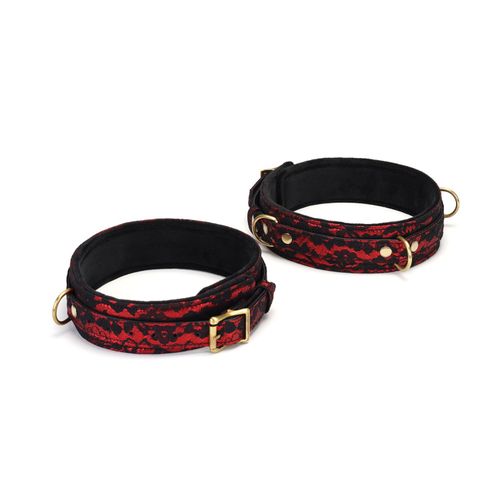 victorian garden lace and velvet thigh cuffs m/l liebe seele na Arena.pl