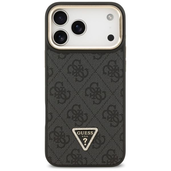 etui guess 4g pu triangle logo & stand   camera magsafe do iphone 17 zdjęcie 3