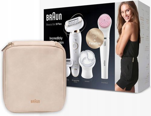 DEPILATOR BRAUN Silk-epil 9 Flex 360° 3D Wet&Dry + GOLARKA + SPA + FACE BOX na Arena.pl