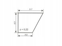 szyba drzwi dolna wersja 2 C-330 kabina Naglak Koźmin poszerzana