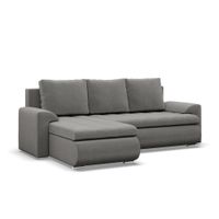 Narożnik rozkładany, lewy, Bosco, kronos, 230x159x89 cm, jasny szary