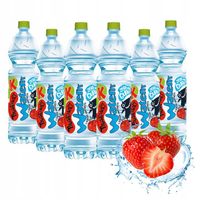 Kubuś Water Napój o smaku truskawki 1,5 l 6 sztuk