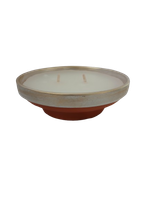 Znicz zalewany  otwarty parafinowy z złotym otokiem 16 godzin