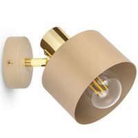 Lampa Ścienna Kinkiet Beżowa Kremowa Kaszmir do pokoju kuchni