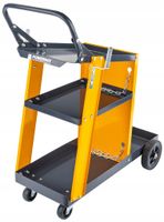 WÓZEK SPAWALNICZY DO SPAWAREK Z PÓŁKAMI STABILNY MOBILNY PÓŁKA NA BUTLĘ