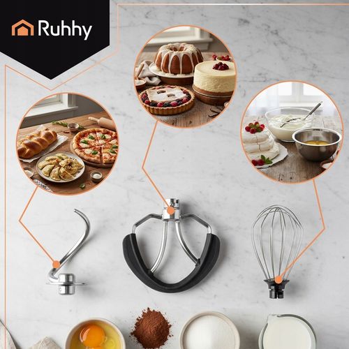 Robot Planetarny Kuchenny RUHHY 4,5L Wielofunkcyjny Mikser do Ciasta na Arena.pl