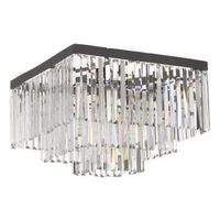 Kwadratowy plafon kryształowy CGHEREFALL50SQUARE stal