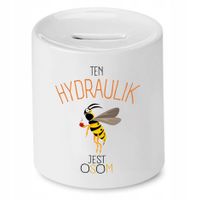 Skarbonka Dla Hydraulika Jest Osom Prezent Z Nadrukiem Ze Zdjęciem