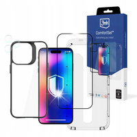 ZESTAW AKCESORIÓW 4W1 DO IPHONE 14 PRO MAX 6.7" 3MK COMFORT