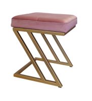 Pufa ZETA LOFT taboret podnóżek podstawa złota MG58