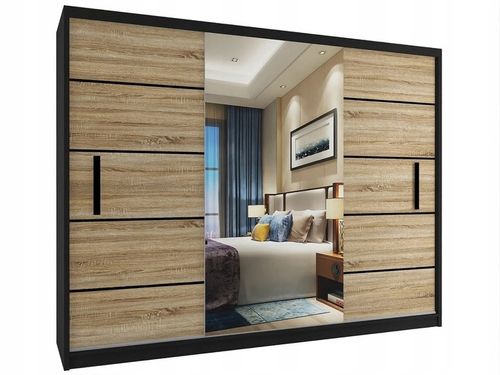 Szafa przesuwna z lustrem 235 cm na Arena.pl