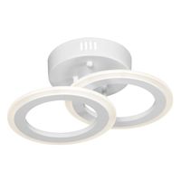 Okrągły plafon LED W7106-2S WT ledowe pierścienie 36W 3000K białe