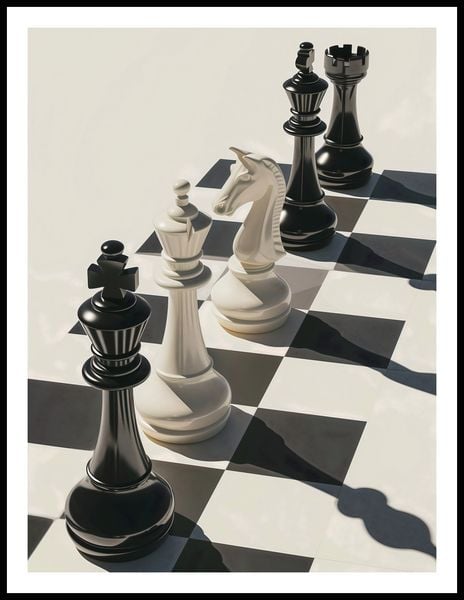 Plakat 60x80cm Szach i Mat zdjęcie 3