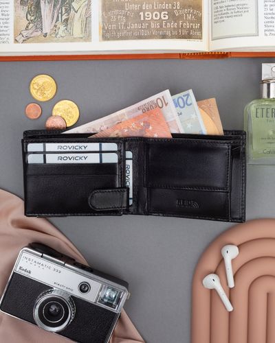 portfel męski skórzany rm-05-bcf-bp-9533 black na Arena.pl