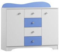 duża komoda dziecięca CLOUDS N12 pokój dziecka 120x47 w.95 szuflady