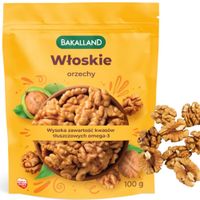 BAKALLAND ORZECHY WŁOSKIE 100G 0,1KG kwasy OMEGA-3