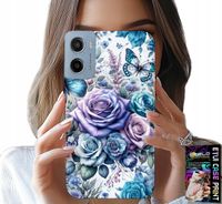 ETUI DO MOTOROLA E15 / G05 - KWIECISTE WZORY RÓŻEKWIATKI CASE + FOLIA