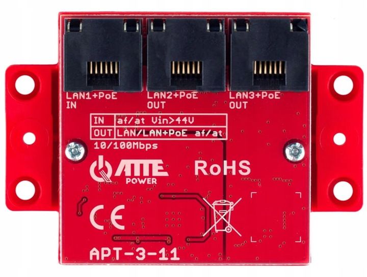 Switch Atte Power PoE XPOE-3-11A 3-portowy zdjęcie 1