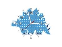 40X40CM ZEGAR NIEBIESKI DINOZAUR KROPKI OBRAZ