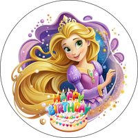 Opłatek na tort Roszpunka Księżniczka Postać