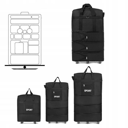 DUŻA WALIZKA 31 CALI ROZSZERŻALNA WODOODPORNA DUŻA POJEMNOŚĆ BAGAŻ na Arena.pl