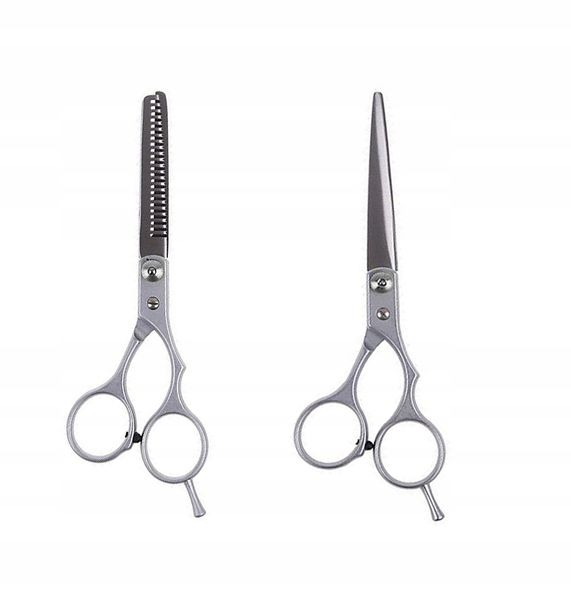 OSTRE NOŻYCZKI FRYZJERSKIE 2 szt PROSTE +DEGAŻÓWKI zdjęcie 2