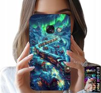 ETUI DO SAMSUNG A5 2017 - POCIĄG, EKSPRES ŚWIĄTECZNY WZORY + SZKŁO