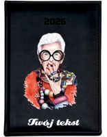 KALENDARZ A6 2026 TYGODNNIOWY prezent na dzień babci nadruk dużo wzorów